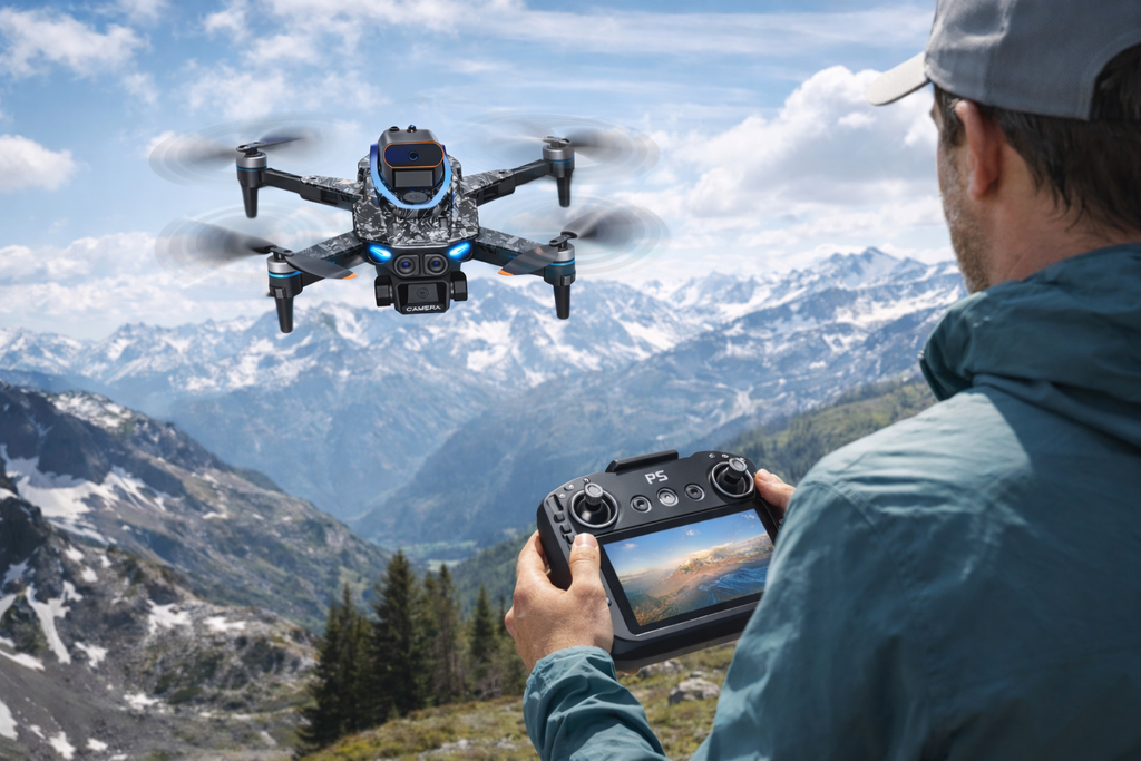 TechSight Drone D13 4K - Triple Caméra HD Professionnelle