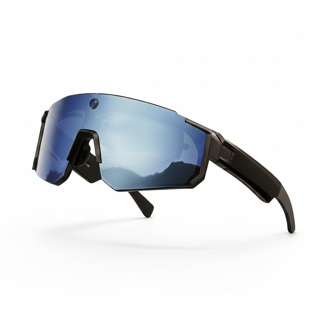 Lunettes AI TechSight V06 – Caméra 800W HD, Anti-Shake, Bluetooth & Assistant Vocal