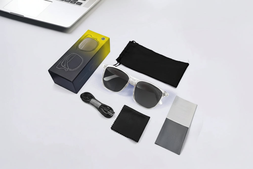 Lunettes Intelligentes pour Femme TechSight GS03 - Bluetooth, Appels, Musique, Assistant Vocal IA