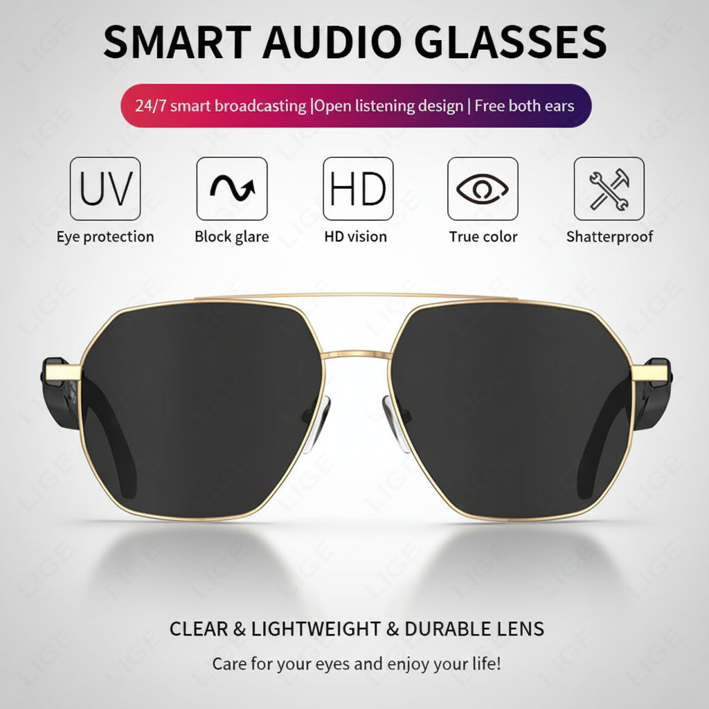 TechSight.vision - Lunettes Intelligentes AI avec Traduction et Bluetooth