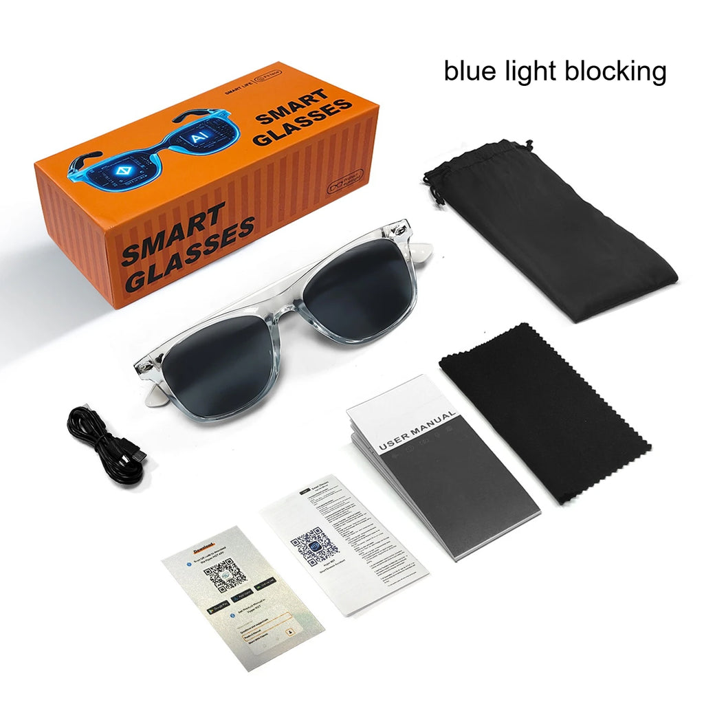 TechSight.vision Chic | Lunettes Connectées Femme – Verres Correcteurs Compatibles, Traduction IA 100+ Langues & Appels HD