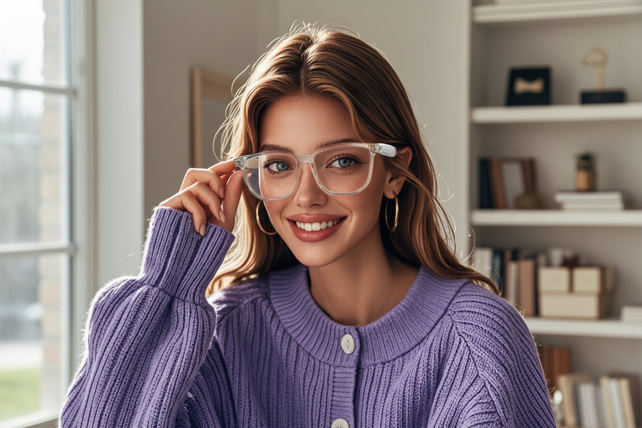 Lunettes Intelligentes pour Femme TechSight GS03 - Bluetooth, Appels, Musique, Assistant Vocal IA