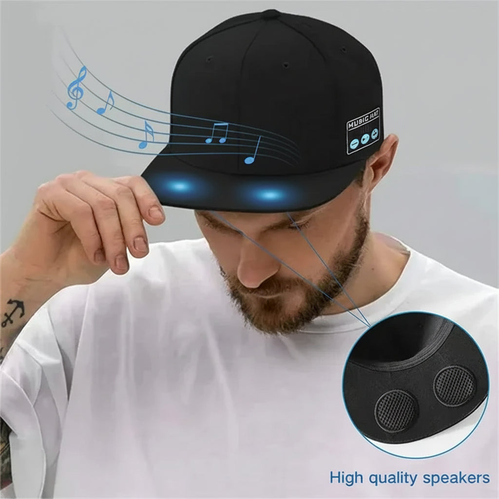 TechSight.vision - Casquette Bluetooth avec Haut-Parleurs Intégrés