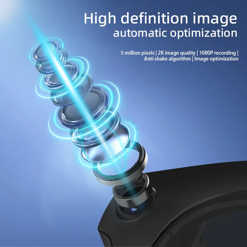 TechSight Vision Pro – Lunettes Intelligentes HD | Caméra 800W, IA, Traduction & Bluetooth