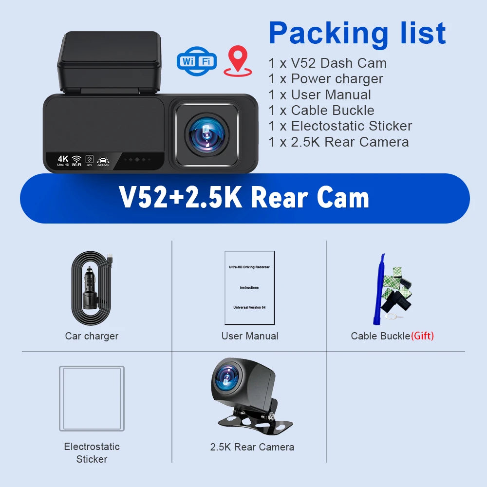 "Soam 4K Dash Cam ADAS WiFi GPS - TechSight.vision"
