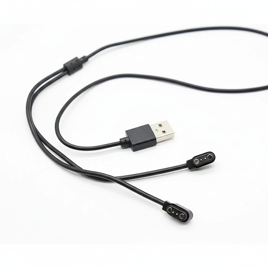 Câble Chargeur 2-en-1 pour Lunettes Intelligentes - Interface 2 Pin 2.5mm