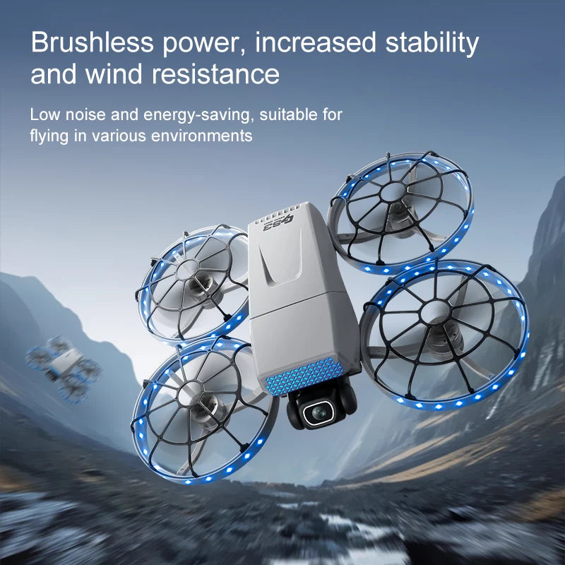 TechSight.vision - Drone G63 Brushless Motor 8K HD Professional Dual Cameras 5G WIFI FPV GPS UAV