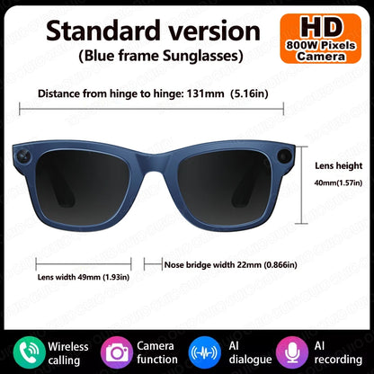 "TechSight.vision - Lunettes Connectées AI 4K Caméra Bluetooth"