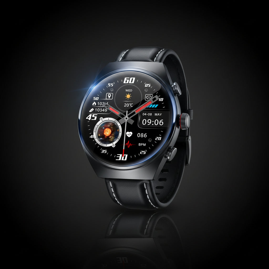 DAORKOW GT95 – Smartwatch 2-en-1 + Écouteurs TWS | NFC, GPS, AMOLED 1.53" | TechSight.vision