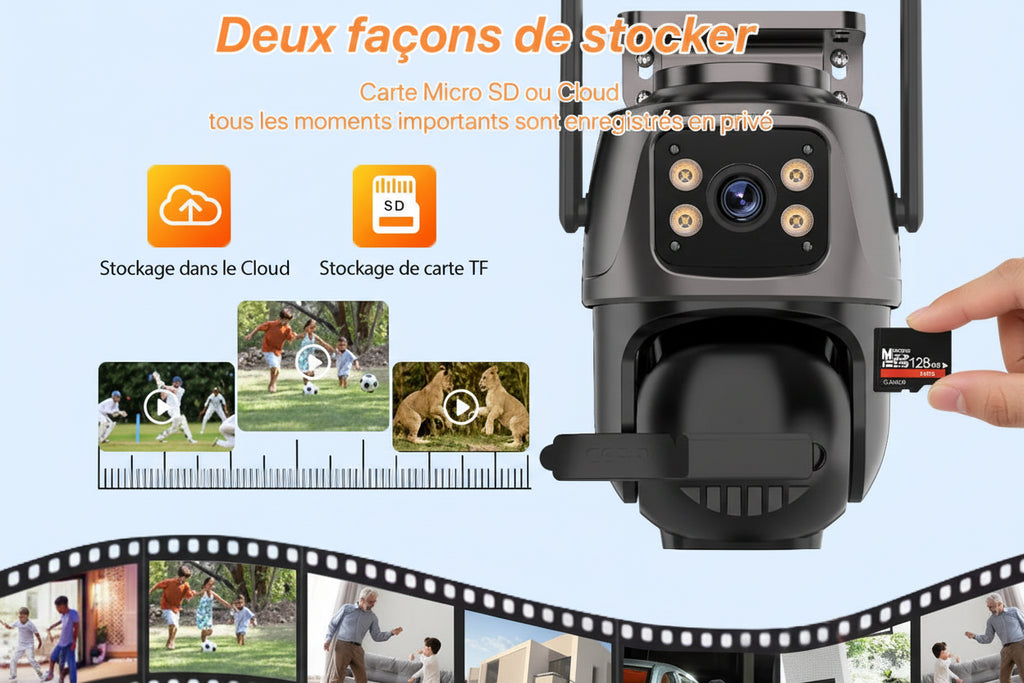 Caméra Wifi PTZ Double Objectif - TechSight.vision