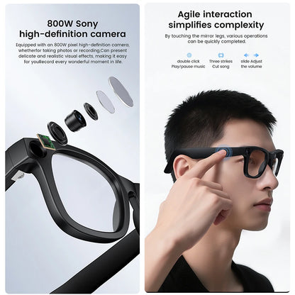 "TechSight.vision - Lunettes Connectées AI 4K Caméra Bluetooth"