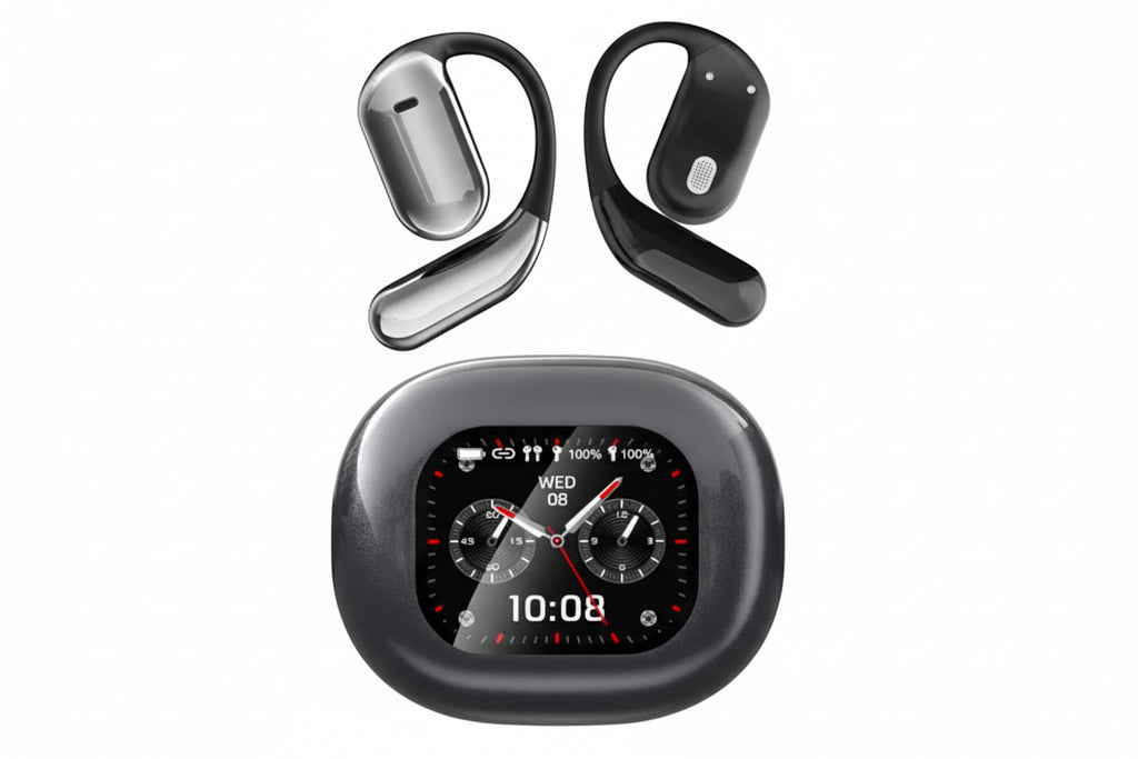 Écouteurs Traducteur IA - 144 Langues en Temps Réel avec Écran Tactile LCD