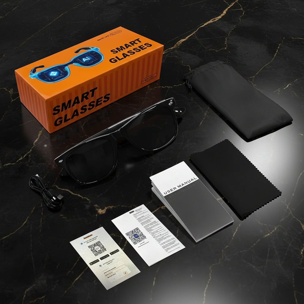 Lunettes Connectées AI  — Appels, Musique & Traduction | Homme & Femme | TechSight.vision