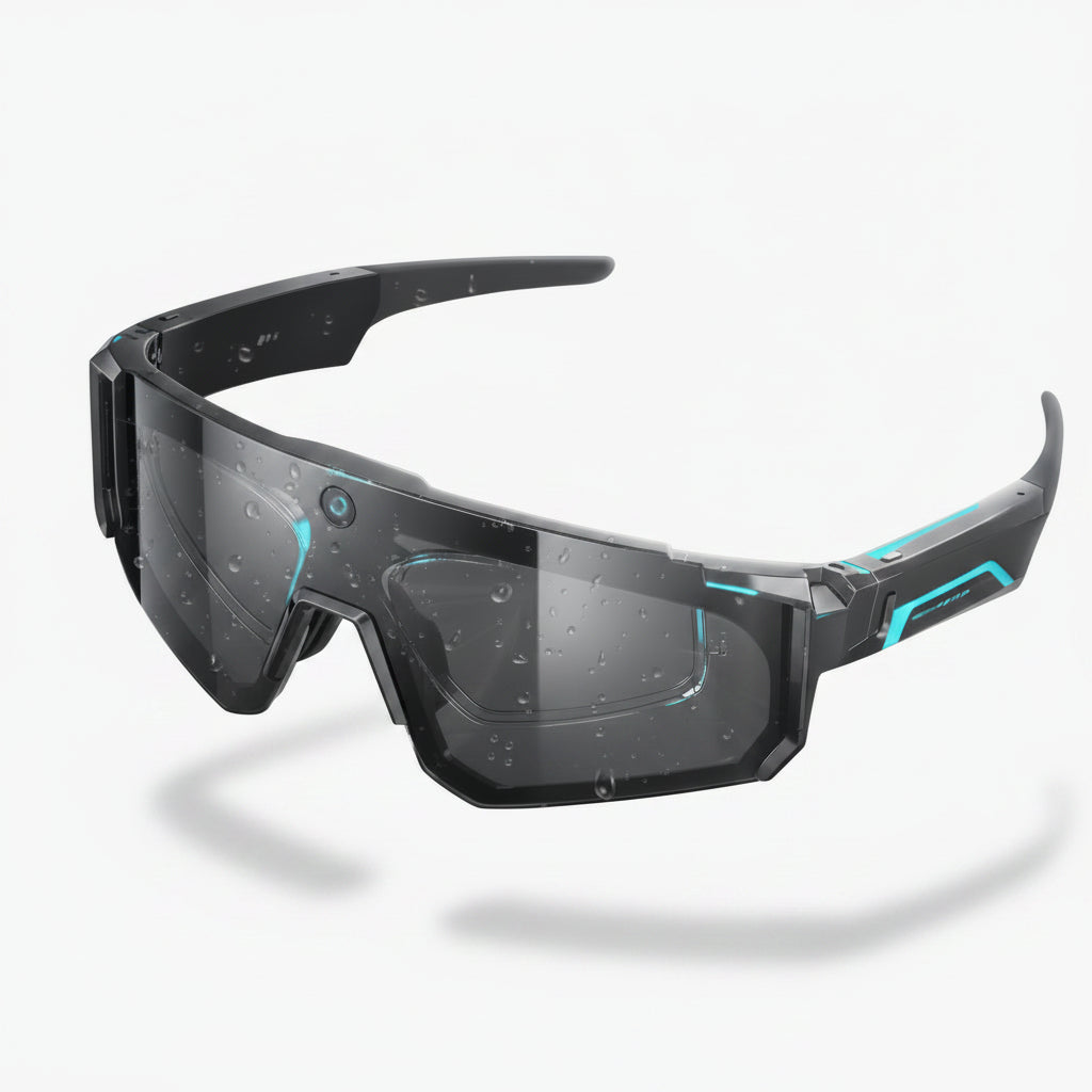 Lunettes AI TechSight V06 – Caméra 800W HD, Anti-Shake, Bluetooth & Assistant Vocal