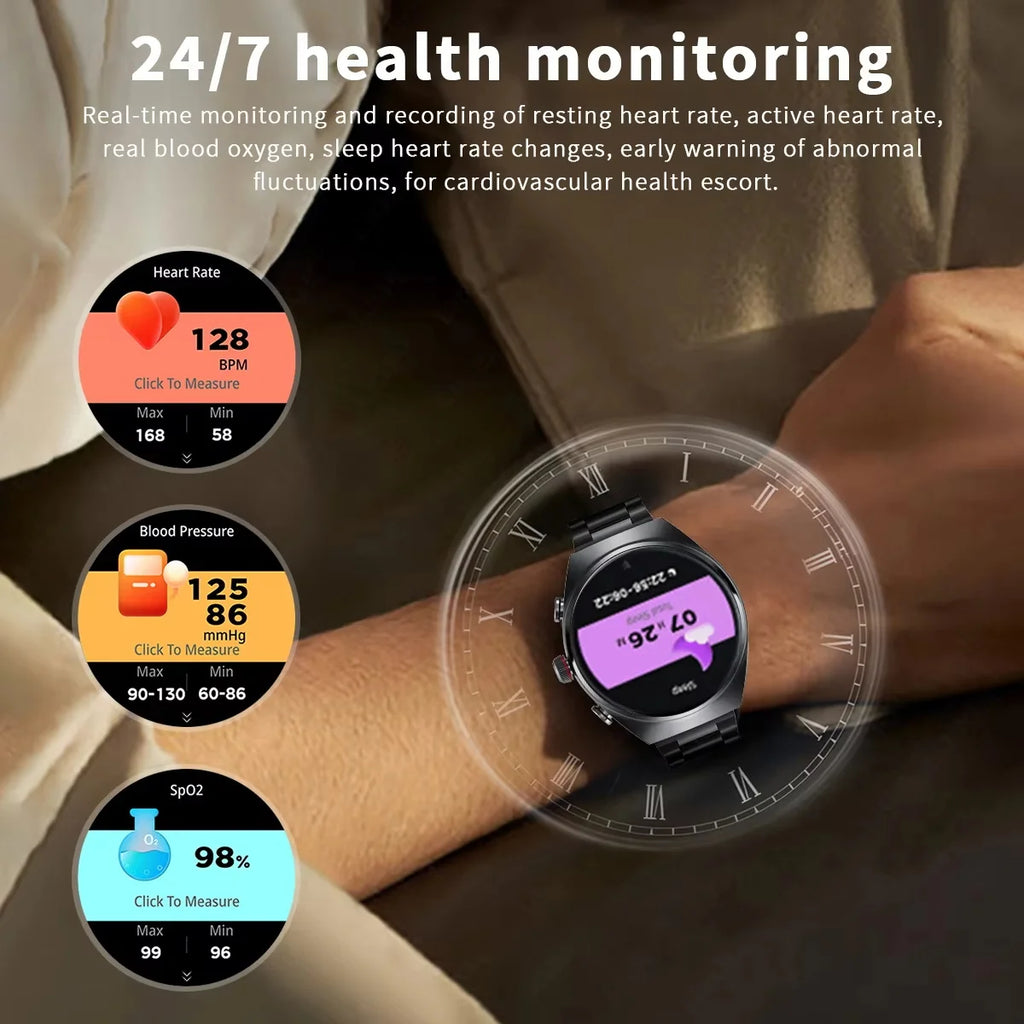 TechSight.vision | Smartwatch 2-en-1 + Écouteurs TWS – NFC, Appel Bluetooth & Suivi Santé