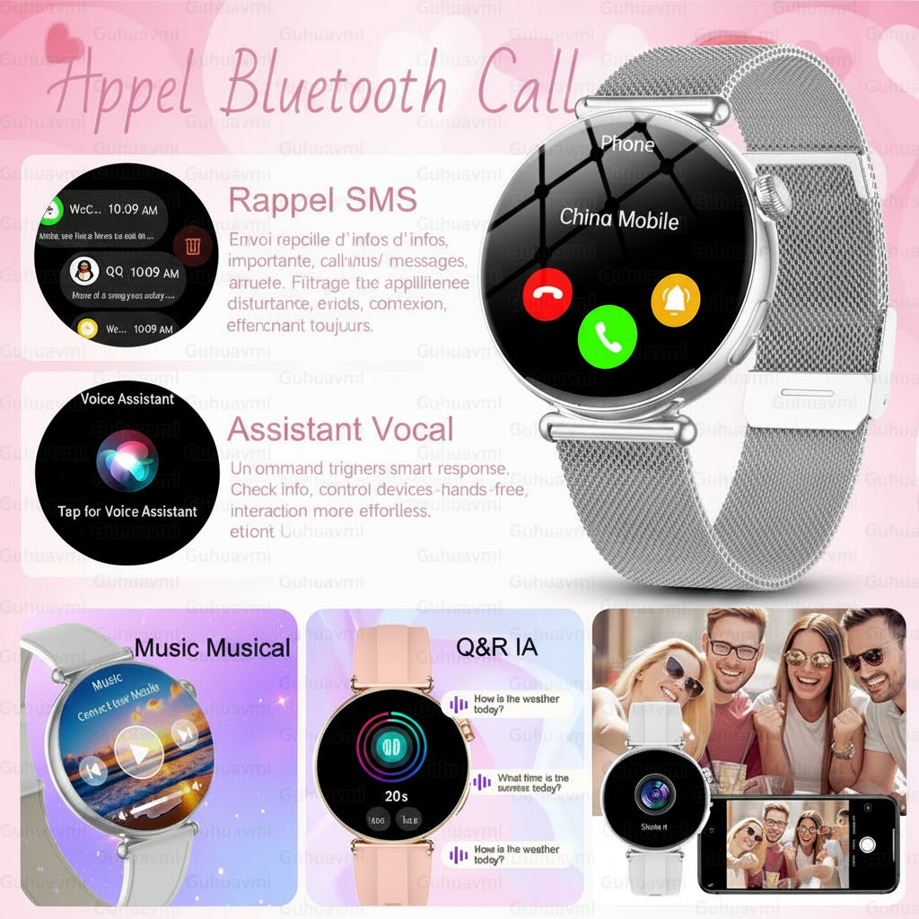 Montre Connectée Femme by TechSight.vision