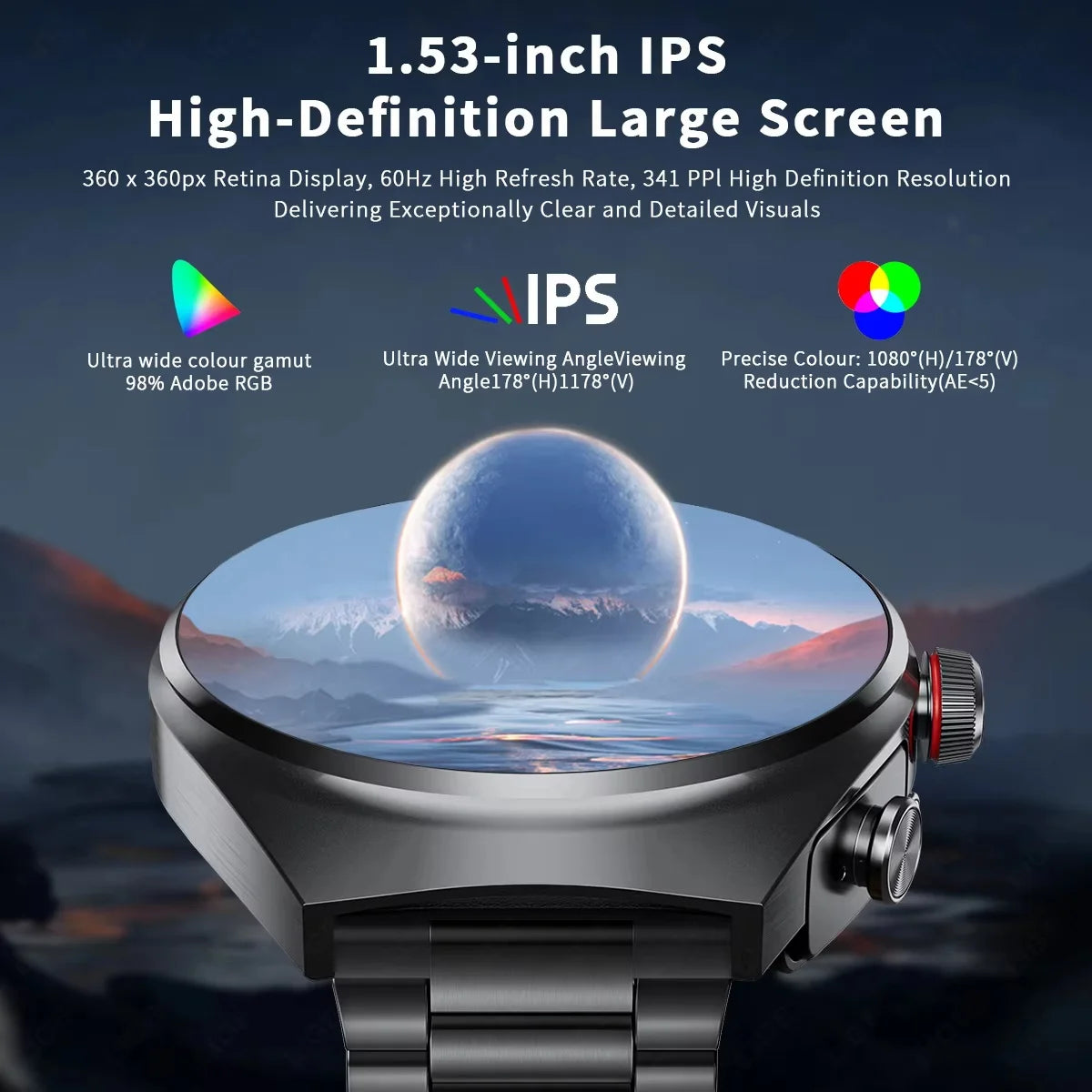 TechSight.vision | Smartwatch 2-en-1 + Écouteurs TWS – NFC, Appel Bluetooth & Suivi Santé