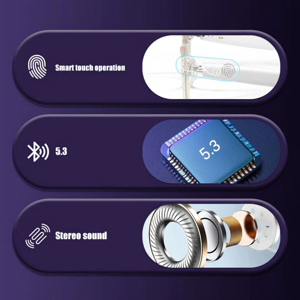 Lunettes Intelligentes pour Femme TechSight GS03 - Bluetooth, Appels, Musique, Assistant Vocal IA