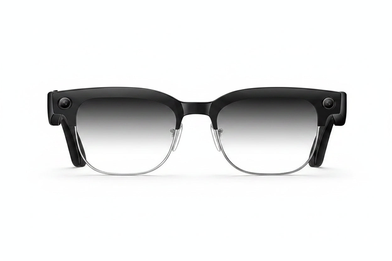 TechSight AI Glass 4K – Lunettes Intelligentes | Caméra 4K 8MP, Traduction IA, Réveil Vocal & Anti-Lumière Bleue