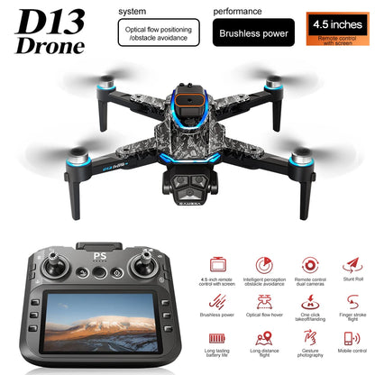 TechSight Drone D13 4K - Triple Caméra HD Professionnelle