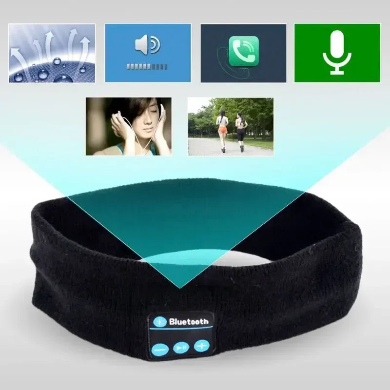 TechSight.vision - Bandeau Bluetooth Sans Fil pour Sommeil et Sport