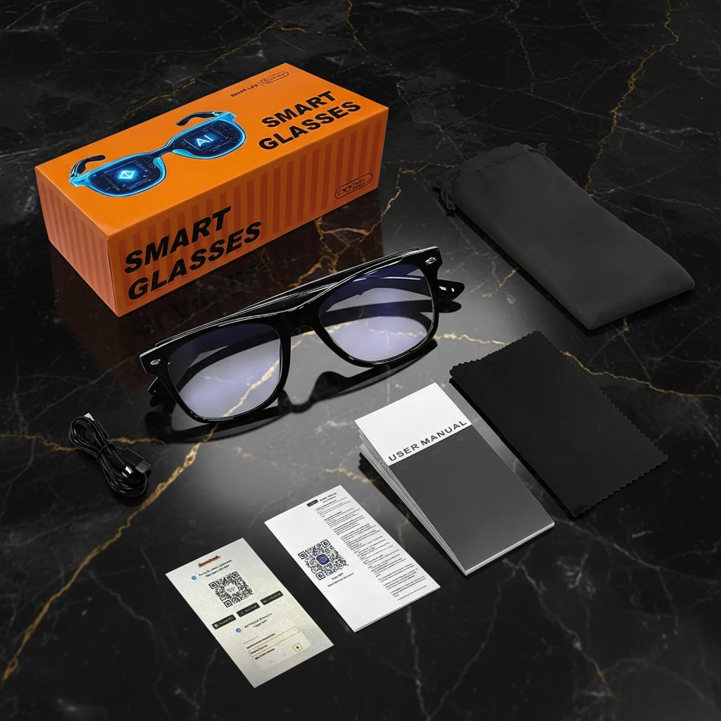 Lunettes Connectées AI  — Appels, Musique & Traduction | Homme & Femme | TechSight.vision