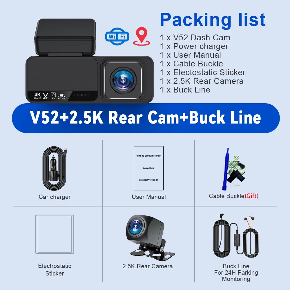 "Soam 4K Dash Cam ADAS WiFi GPS - TechSight.vision"