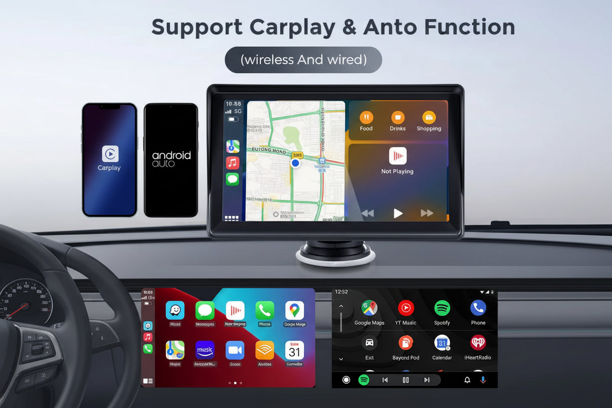 TechSight.vision - Autoradio 7" CarPlay & Android Auto Sans Fil