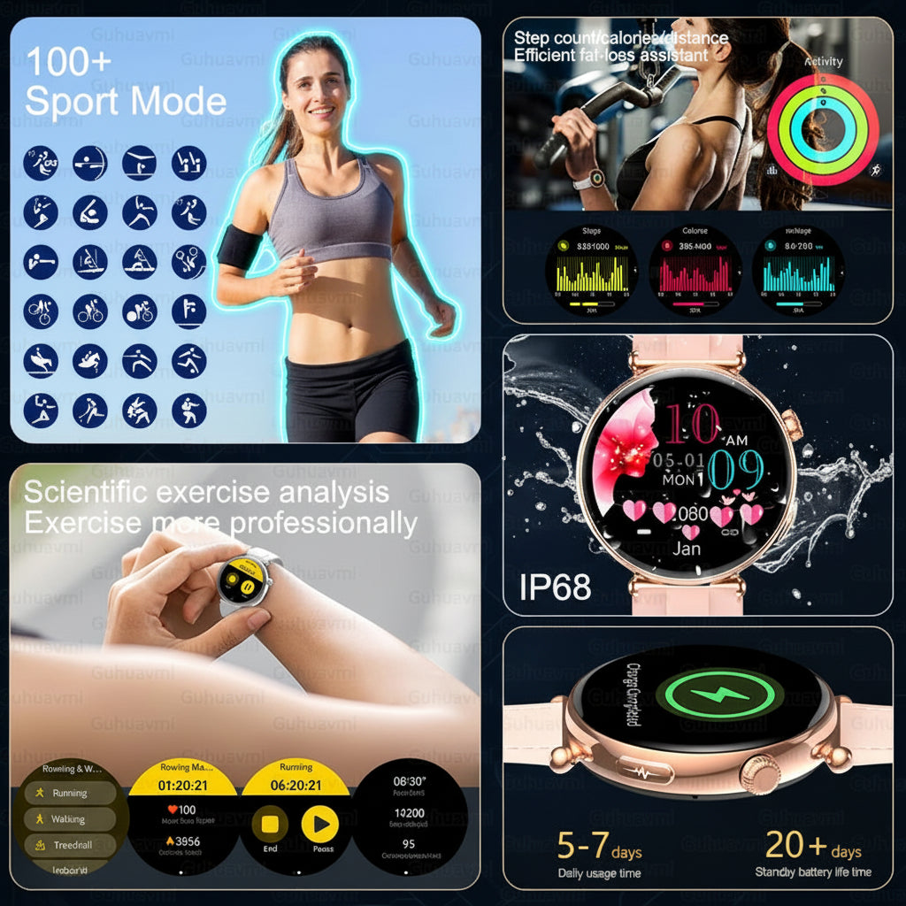 Montre Connectée Femme by TechSight.vision