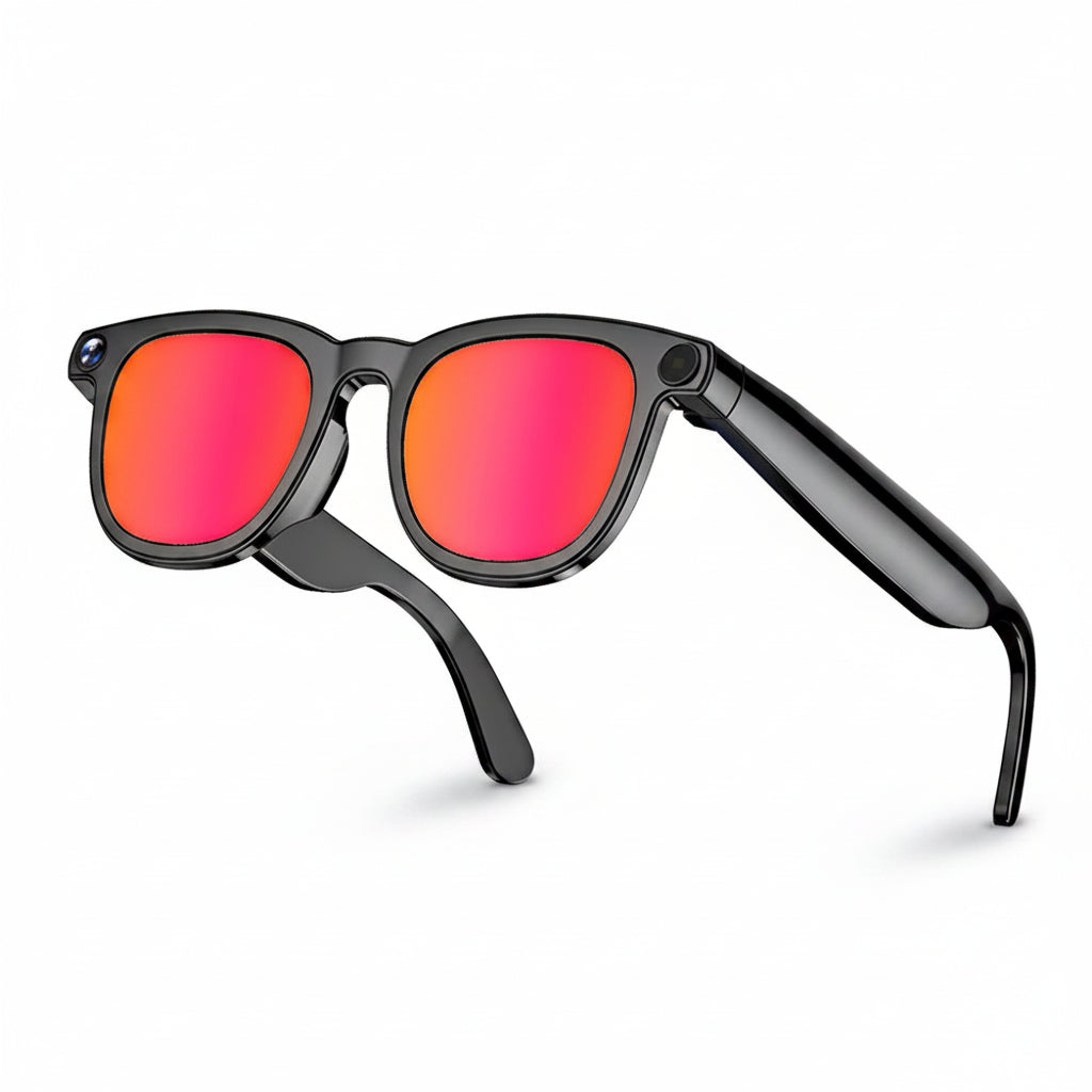 Smart Glasses AI Pro | Caméra 8MP HD, Bluetooth 5.3 & Assistant Vocal – TechSight.vision