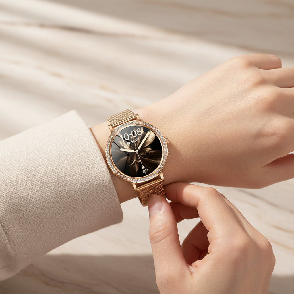 Montre Élégance Diamant Femme by TechSight.vision