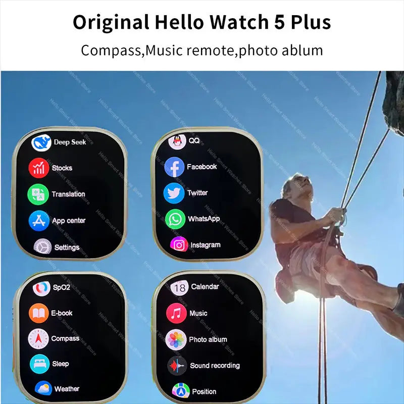 Hello Watch 5 Plus Ultra 3 – Smartwatch AMOLED 49mm | NFC, GPS, Bluetooth, 4G ROM | TechSight.vision