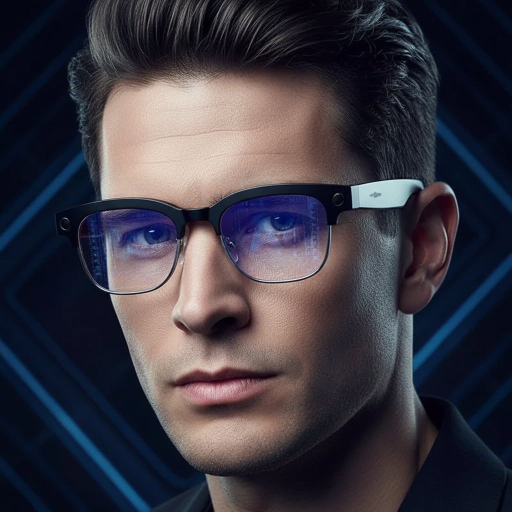 Lunettes Connectées IA W630 | Caméra HD 8MP, Wi-Fi, Bluetooth – TechSight.vision