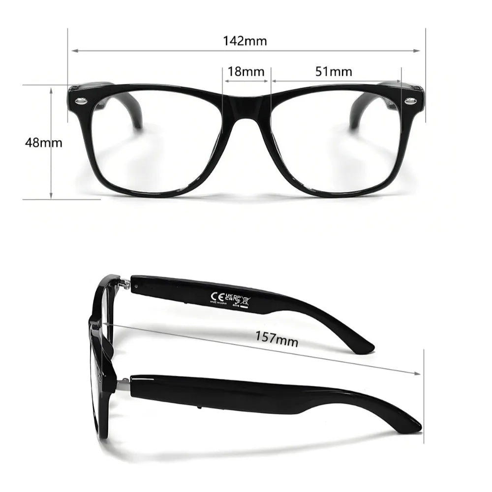 TechSight.vision Chic | Lunettes Connectées Femme – Verres Correcteurs Compatibles, Traduction IA 100+ Langues & Appels HD