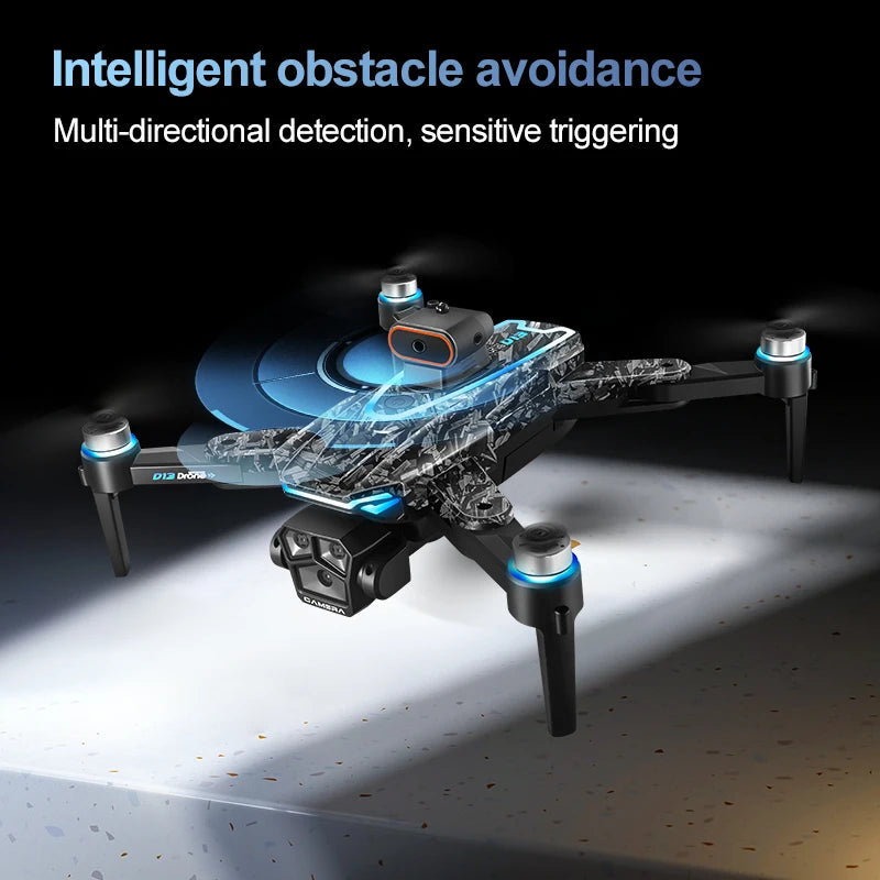 TechSight Drone D13 4K - Triple Caméra HD Professionnelle