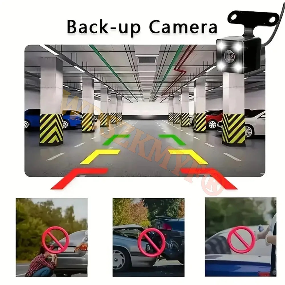 TechSight 4-Channel Dash Cam 1080P | Vision 360° Jour & Nuit – 3/4 Caméras