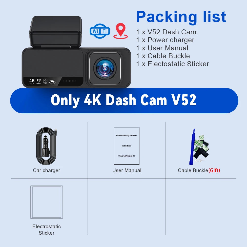 "Soam 4K Dash Cam ADAS WiFi GPS - TechSight.vision"