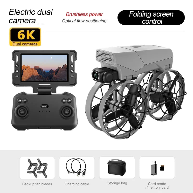 TechSight.vision - Drone G63 Brushless Motor 8K HD Professional Dual Cameras 5G WIFI FPV GPS UAV