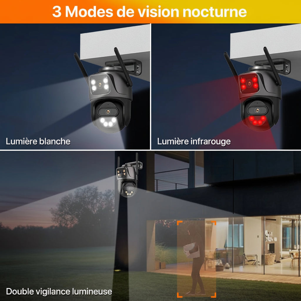Caméra Wifi PTZ Double Objectif - TechSight.vision
