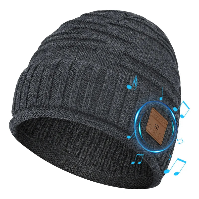 TechSight.vision Bonnet Bluetooth Appel et Musique - Chapeau Mains-Libres Doublure Velours Automne Hiver