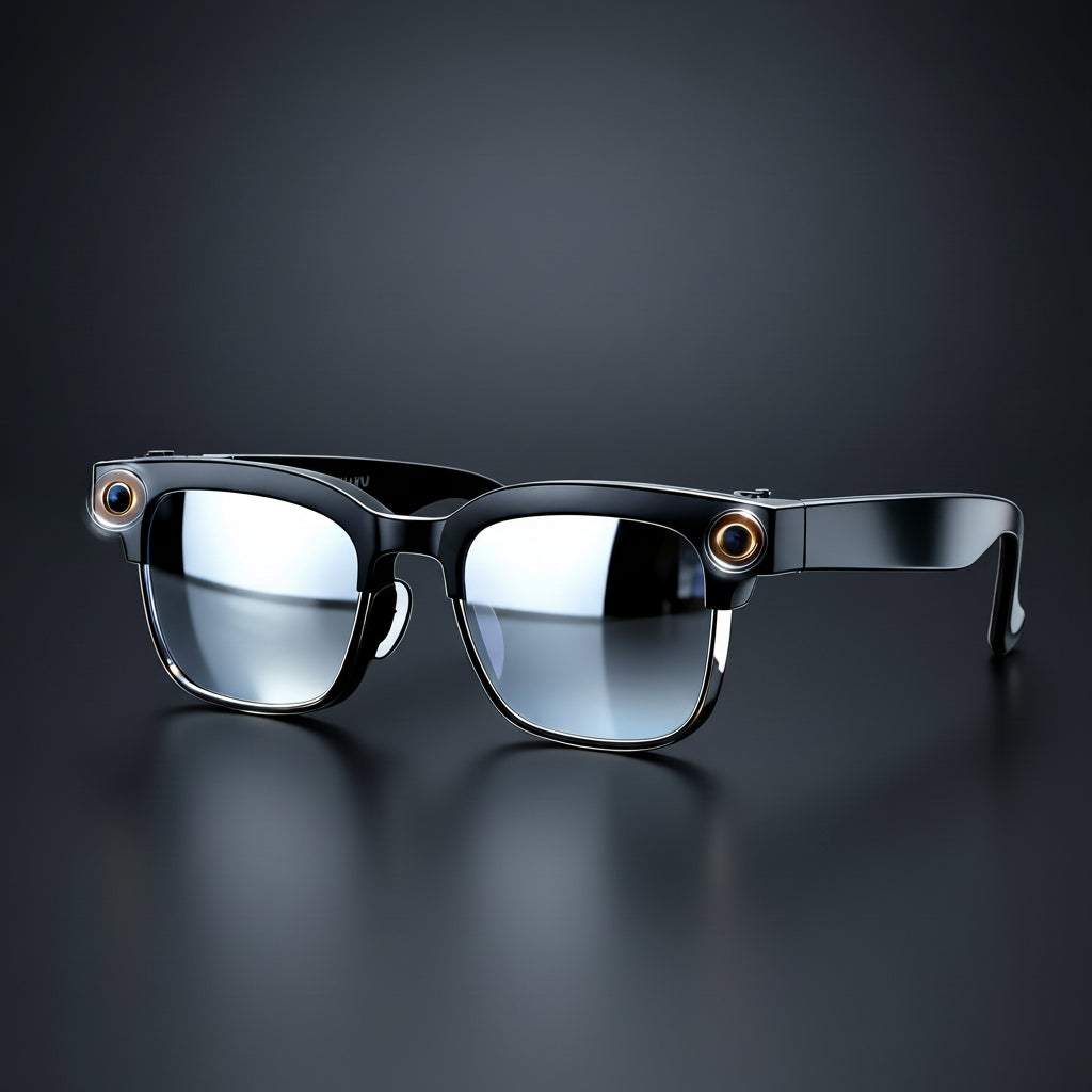 Lunettes Connectées IA W630 | Caméra HD 8MP, Wi-Fi, Bluetooth – TechSight.vision