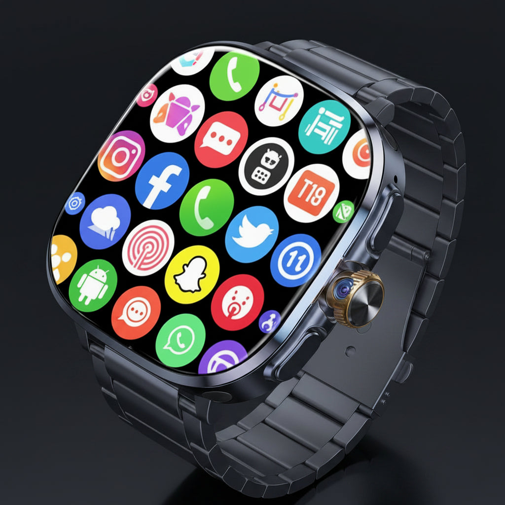TechSight.vision | Smartwatch Android M99 Mini – 5G, AMOLED 2.29", Caméra Rotative 8MP & GPS