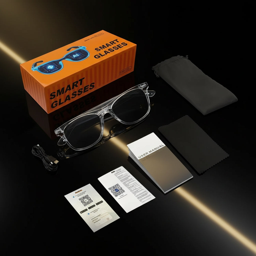 Lunettes Connectées AI  — Appels, Musique & Traduction | Homme & Femme | TechSight.vision