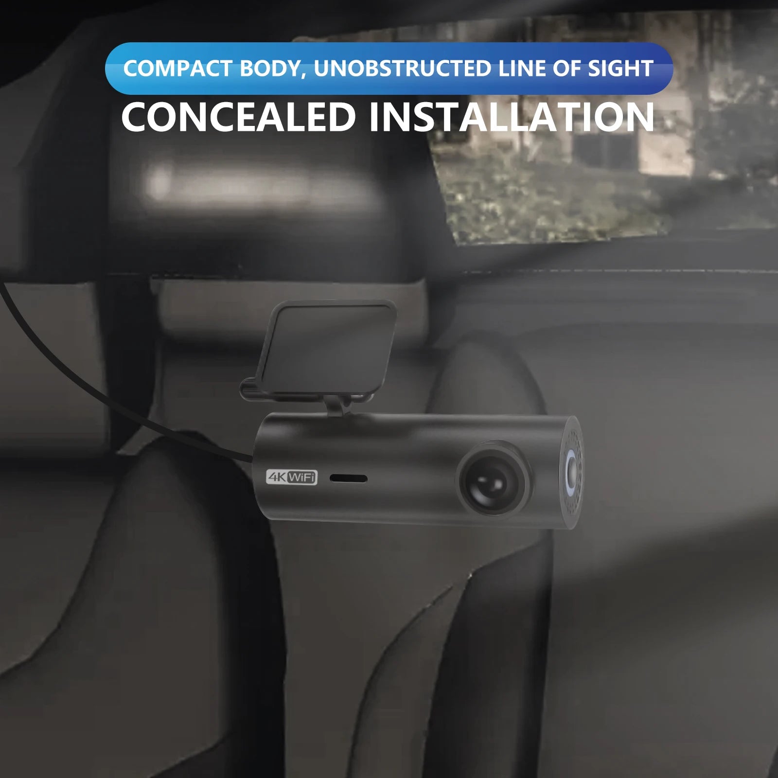 TechSight Dash Cam 4K Ultra HD | WiFi, Vision Nocturne & Parking 24h