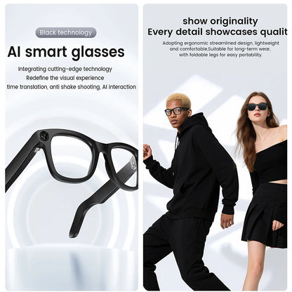 "TechSight.vision - Lunettes Connectées AI 4K Caméra Bluetooth"